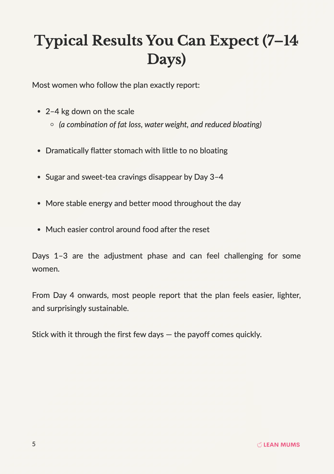 Lean Mums – Rapid Reset (7–14 Days)